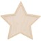 Welled Wood Surface, Star Shaped, 10" X 9.64", For Wooden Trays, Crafts And Decorations, Welled Center For Resin Design Or Paint - Decoupage, Engraving, Wood Burning